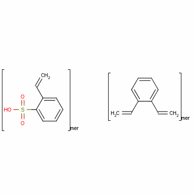 乙烯基苯磺酸与二乙烯基苯的聚合物