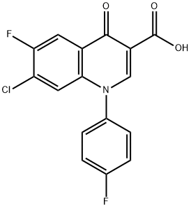 7-氯-6-氟-1-对氟苯基-1,4-二氢-4-氧代-3-喹啉羧酸
