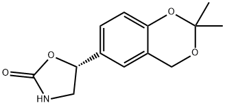 (5R)-5-(2,2-二甲基-4H-1,3-苯并二氧杂环己-6-基)-1,3-恶唑烷-2-酮