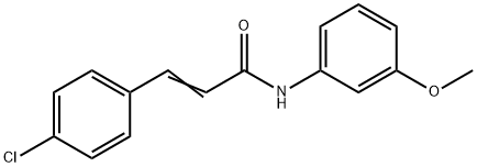 3-(4-氯苯基)-N-(3-甲氧基苯基)-2-丙烯酰胺