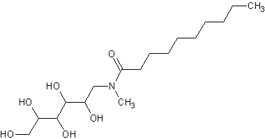 > 癸酰基-n-甲葡糖酰胺