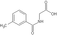 > n-间甲苯酸甘氨酸