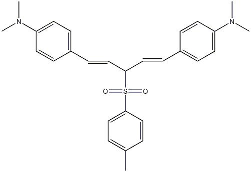 > 二(对二甲氨基苯乙烯基)对甲基苯砜甲烷