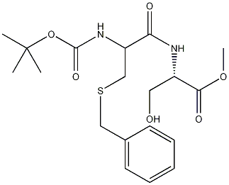 > 叔丁氧甲酰基-l-半胱酰胺-苄基丝氨酸甲酯