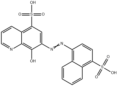 8-羟基-7-((4-磺酸基-1-萘)偶氮)喹啉-5-磺酸