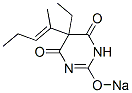 5-Ethyl-5-(1-methyl-1-butenyl)-2-sodiooxy-4,6(1H,5H)-pyrimidinedione