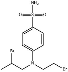 4-[(2-Bromoethyl)(2-bromopropyl)amino]benzene-1-sulfonamide