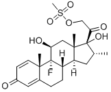 9Α-氟-11Β,17Α-二羟基-16Α-甲基-21-甲磺酰氧基孕甾-1,4-二烯-3,20-二酮