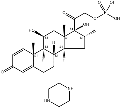 9Α-氟-16Α-甲基孕甾-1,4-二烯-11Β,17Α,21-三醇-3,20-二酮-21-磷酸酯哌嗪盐