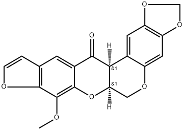 8-Methoxy-6,6aα-dihydro-1,3-dioxolo[6,7][1]benzopyrano[3,4-b]furo[3,2-g][1]benzopyran-13(13aαH)-one