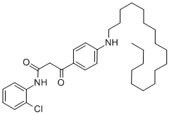 ALPHA-(4-OCTADECANYLAMINO)-BENZOYL-N-(2-CHLORPHENYL)-ACETAMIDE