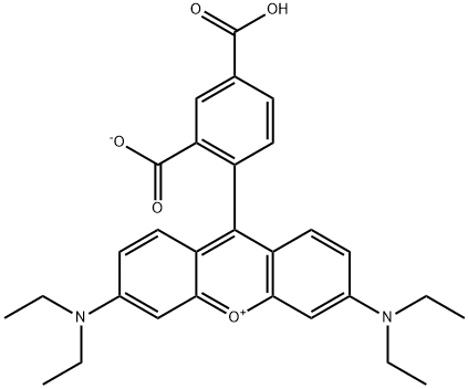 9-(2-Carboxylato-4-carboxyphenyl)-3,6-bis(diethylamino)xanthylium