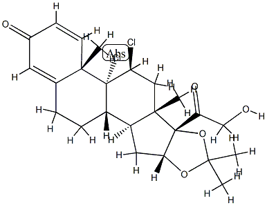 9,11β-Dichloro-21-hydroxy-16α,17-[(1-methylethylidene)bis(oxy)]pregna-1,4-diene-3,20-dione