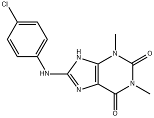 8-[(4-Chlorophenyl)amino]-3,7-dihydro-1,3-dimethyl-1H-purine-2,6-dione