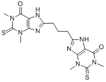 8,8'-Trimethylenebis(1,2,3,7-tetrahydro-1,3-dimethyl-2-thioxo-6H-purin-6-one)