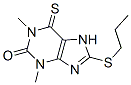 8-(Propylthio)-3,7-dihydro-1,3-dimethyl-6-thio-1H-purin-2-one