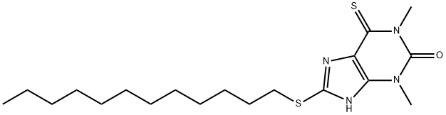 6,7-Dihydro-1,3-dimethyl-8-(dodecylthio)-6-thioxo-1H-purin-2(3H)-one