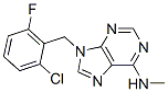 9-(2-chloro-6-fluorobenzyl)-6-methylaminopurine