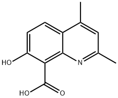 8-Quinolinecarboxylicacid,7-hydroxy-2,4-dimethyl-(7CI)