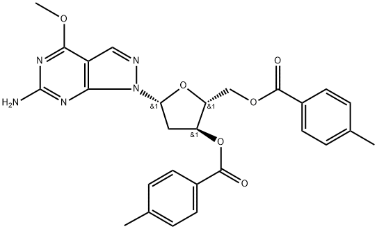 6-Amino-4-methoxy-1-(2-deoxy-3,5-di-O-(p-toluoyl)--D-ribofuranosyl)-1H-pyrazolo[3,4-d]pyrimidine