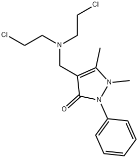 4-[[Bis(2-chloroethyl)amino]methyl]-1,2-dihydro-1,5-dimethyl-2-phenyl-3H-pyrazol-3-one