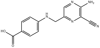 4-[N-(2-氨基-3-氰基-5-吡嗪基甲基)氨基]苯甲酸