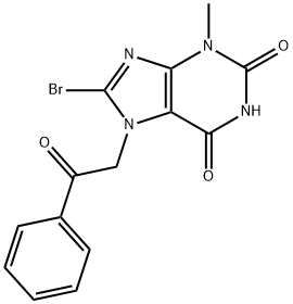 8-bromo-3-methyl-7-(2-oxo-2-phenylethyl)-3,7-dihydro-1H-purine-2,6-dione