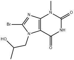 8-bromo-7-(2-hydroxypropyl)-3-methyl-3,7-dihydro-1H-purine-2,6-dione