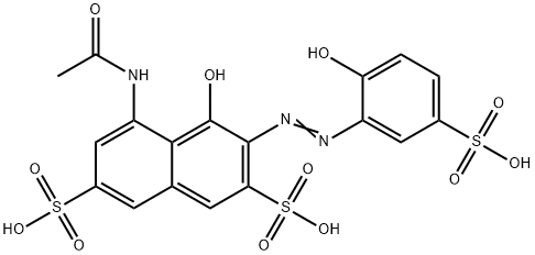 8-乙酰氨基-2-(2-羟基-5-磺基-苯基)偶氮-1-萘酚-3,6-二磺酸