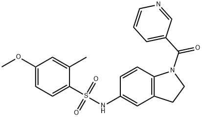 4-methoxy-2-methyl-N-[1-(pyridin-3-ylcarbonyl)-2,3-dihydro-1H-indol-5-yl]benzenesulfonamide