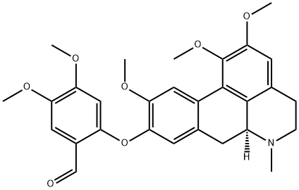 4,5-Dimethoxy-2-[[(6aS)-5,6,6a,7-tetrahydro-1,2,10-trimethoxy-6-methyl-4H-dibenzo[de,g]quinolin-9-yl]oxy]benzaldehyde