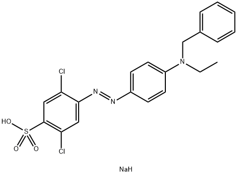2,5-二氯-4-[4-(乙基-(苯基甲基)氨基)苯基]偶氮苯磺酸钠