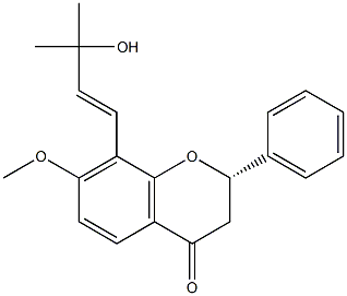 (2S)-8-[(E)-3-Hydroxy-3-methyl-1-butenyl]-2α-phenyl-7-methoxychroman-4-one