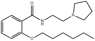 o-(Hexyloxy)-N-[2-(1-pyrrolidinyl)ethyl]benzamide