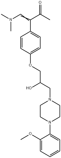 4-(二甲氨基)-3-(4-(2-羟基-3-(4-(2-甲氧苯基)哌嗪-1-基)丙氧基)苯基)丁-3-烯-2-酮