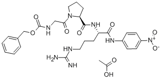 Z-甘氨酰-L-脯氨酰-L-精氨酰对硝基苯胺醋酸盐