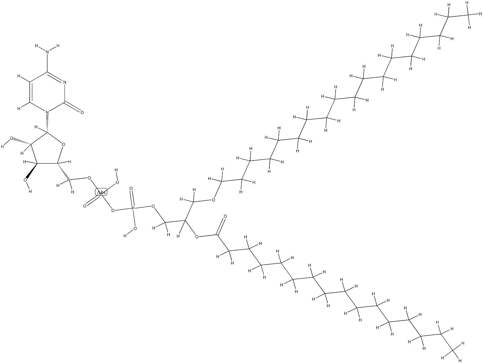 ara-CDP-1-O-octadecyl-2-O-palmitoyl-sn-glycerol