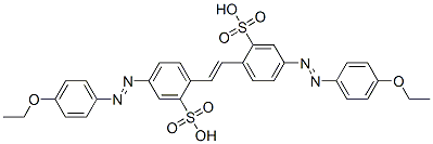 5-(4-乙氧基苯基)偶氮-2-[2-[4-(4-乙氧基苯基)偶氮-2-磺基苯基]乙烯基]苯磺酸