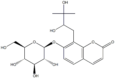 8-(2,3-Dihydroxy-3-methylbutyl)-7-(β-D-glucopyranosyloxy)-2H-1-benzopyran-2-one