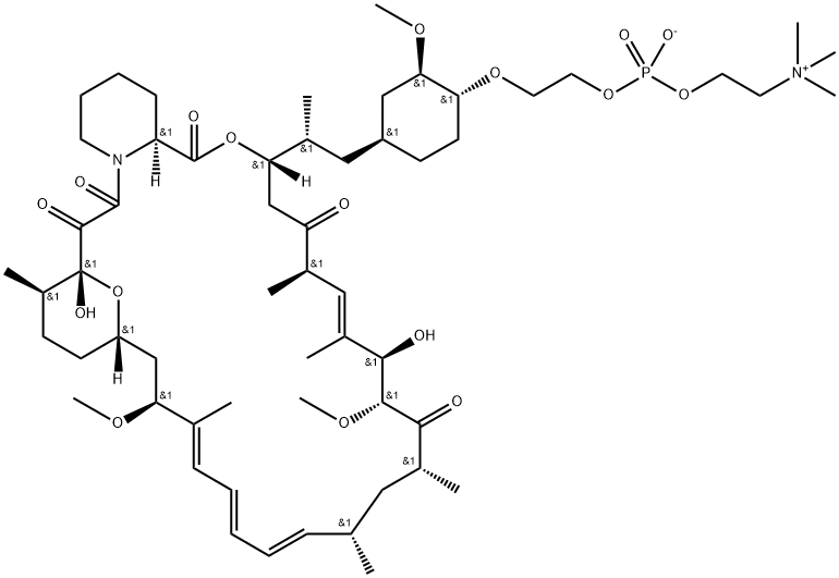 42-O-[2-[[羟基[2-(三甲基铵基)乙氧基]亚膦酰]氧基]乙基]雷帕霉素内盐