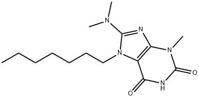 8-(dimethylamino)-7-heptyl-3-methyl-3,7-dihydro-1H-purine-2,6-dione