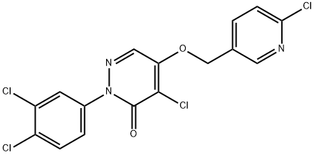 4-chloro-5-[(6-chloropyridin-3-yl)methoxy]-2-(3,4-dichlorophenyl)pyridazin-3-one