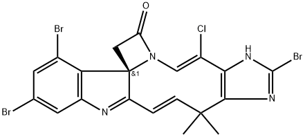 (4E,10Z,16bS)-7,14,16-Tribromo-5-chloro-6,9-dihydro-9,9-dimethylazeto[1',2':1,2]imidazo[4',5':7,8]azecino[3,2-b]indole-2(1H)-one