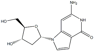 6-amino-1-(2-deoxypentofuranosyl)-1H-pyrrolo(3,2-c)pyridin-4(5H)-one