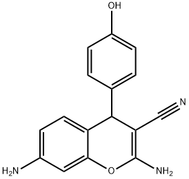 2,7-diamino-4-(4-hydroxyphenyl)-4H-chromene-3-carbonitrile