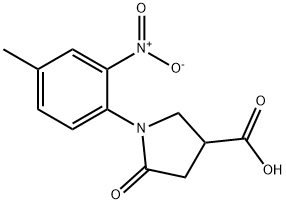 1-(4-甲基-2-硝基苯基)-5-氧代吡咯烷-3-羧酸