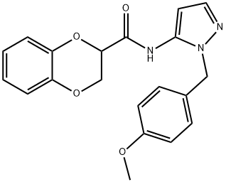 N-[1-(4-methoxybenzyl)-1H-pyrazol-5-yl]-2,3-dihydro-1,4-benzodioxine-2-carboxamide