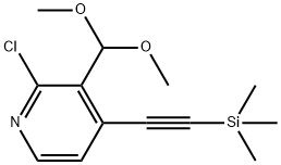 2-Chloro-3-(dimethoxymethyl)-4-((trimethylsilyl)-ethynyl)pyridine