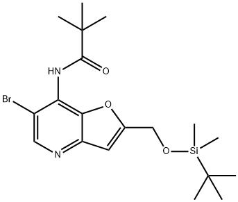 N-(6-溴-2-(((叔丁基二甲基硅)氧)甲基)呋喃并[3,2-B]吡啶-7-基)特戊酰胺