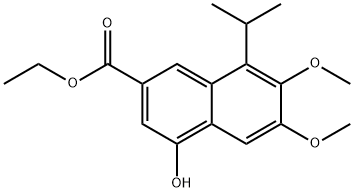 4-羟基-8-异丙基-6,7-二甲氧基-2-萘甲酸乙酯